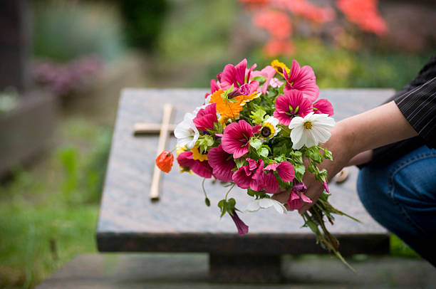 Opening of a grave for the interment of ashes